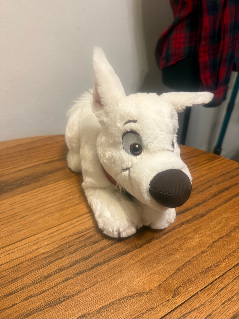 Disneys bolt laying down white dog plush Disney store rare